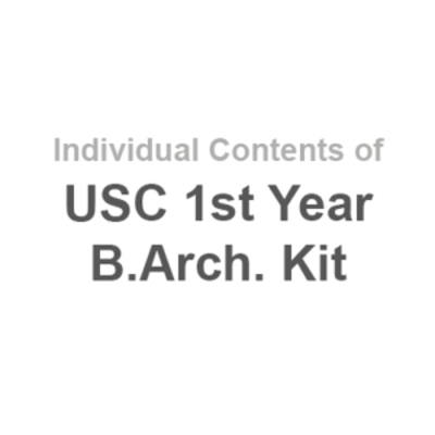 Picture of USC 1st Yr. B. Arch Individual Components