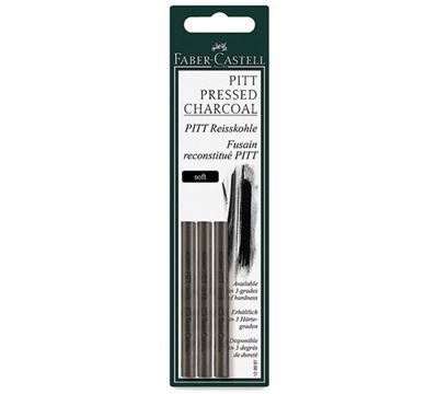 FC129997 Faber-Castell PITT Pressed Charcoal Soft