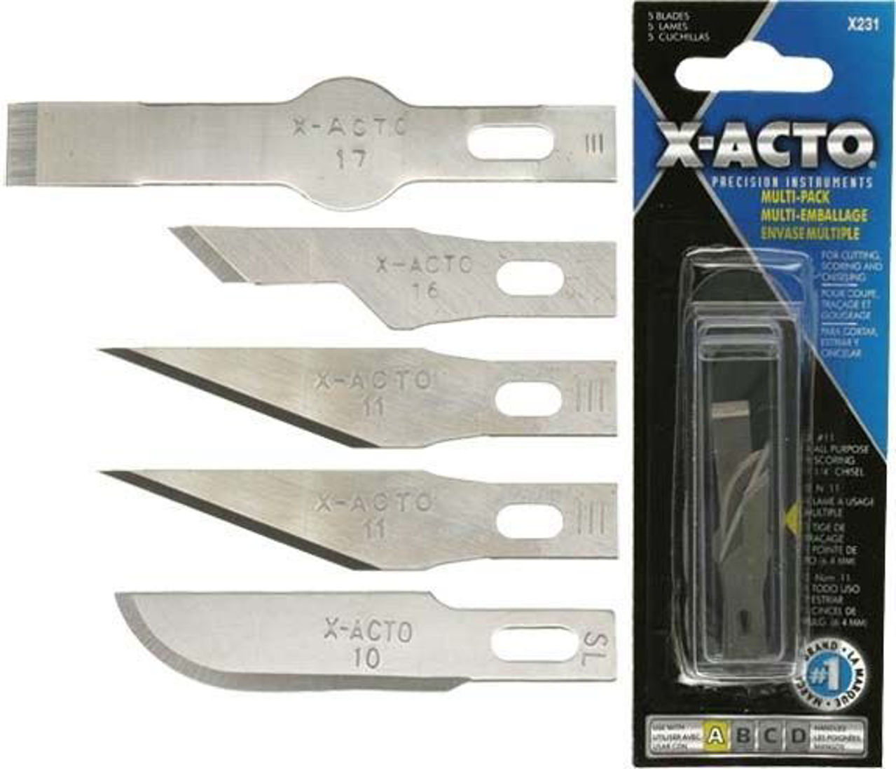 X-acto #10 General Purpose Blade - 5 Pack