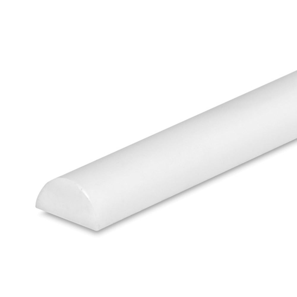 ABS Plastic Semi-round Semicircle Rod Sticks Bar 1 x 2/2 x 4mm x 250mm Model DIY 