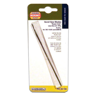  PX28106 	 Proxxon Super Cut Scroll Saw Blades For Metal, Very Fine 41 Tpi, Set Of 6