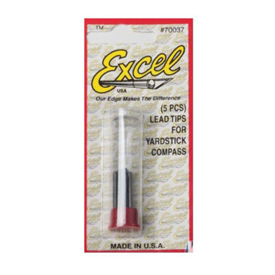  EX70037 	 Excel Lead Tips Yard Stick Compoass Tube 