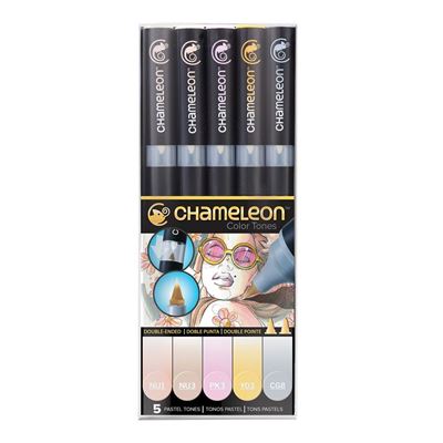 CLCT0501 Chameleon 5-Pen Pastel Tones Set