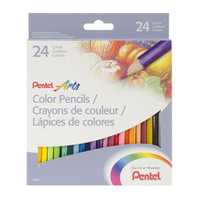 Pentel Color Pencils - Assorted Colors - 24-Pk