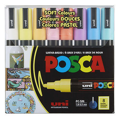 Picture of POSCA Paint Marker Pastel Soft Colours Set