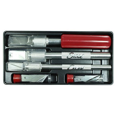 Excel Hobby Knife Set- Plastic Tray EX44082